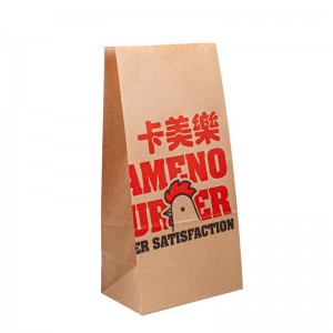 بورساس الورق تحمل أكياس كرافت أكياس مخصصة للأكياس الورقية البولساس لتغليف الطعام