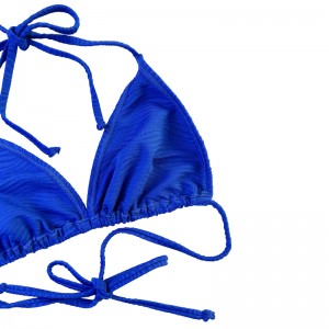 زرقاء نمط خاص القماش المثلث كوب الرسن الرسن حزام تقسيم السباحة