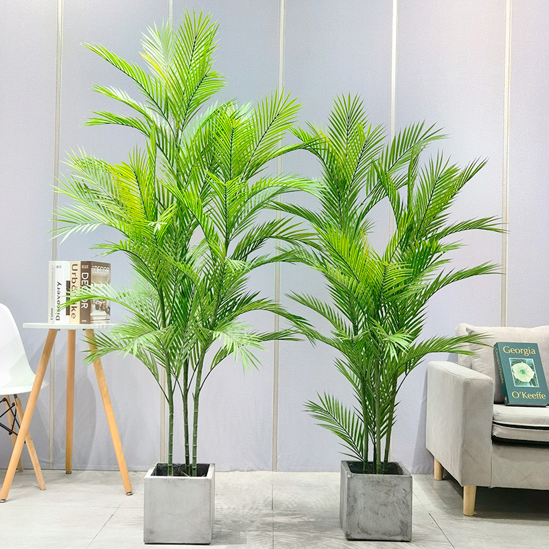 سعر المصنع بالجملة Areca Palm Dypsis Lutescens شجرة نخيل اصطناعية مع محفوظ بوعاء