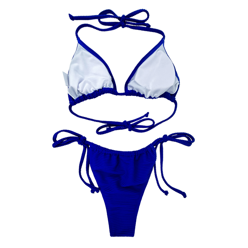 حزام بروسيا الأزرق الرسن حزام مثير مثلث كوب السباحة من قطعتين