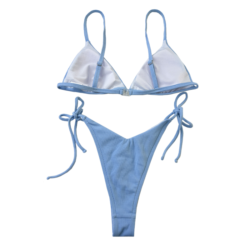 شابات تصميم جديد مثير فتاة بيكيني الأزرق مخصص ملابس السباحة نساء بيكيني للنساء