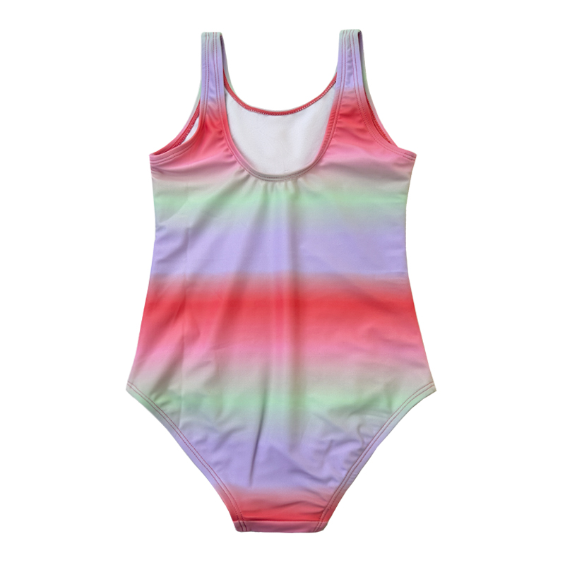 ألوان متدرجة طفلة ملابس السباحة بالجملة