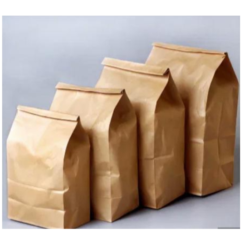 مخصصة للأغذية المخصصة عالي الجودة مخصصة حقيبة الورق حقيبة تعبئة الدقيق أكياس إعادة التدوير