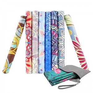 جلد الغزال (الألياف الدقيقة) حصيرة اليوغا المطاطية