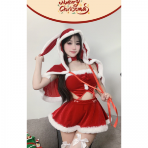 Cosplay Christmas Comple ، زي ملهى ليلي مثير ، العام الجديد\\مجموعات مغرية ، نقية وبريئة \\\"لا حاجة للإقلاع\\\"زيت الفتاة المتحمسة للأرنب: 291+250 ا...