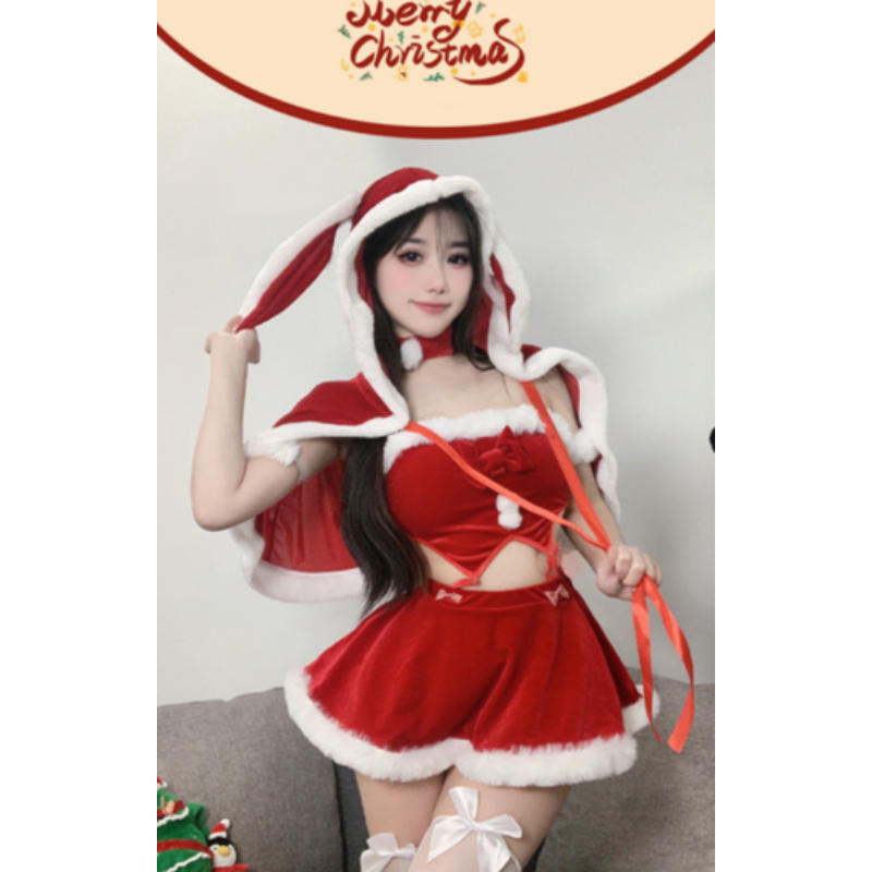 Cosplay Christmas Comple ، زي ملهى ليلي مثير ، العام الجديد\مجموعات مغرية ، نقية وبريئة \