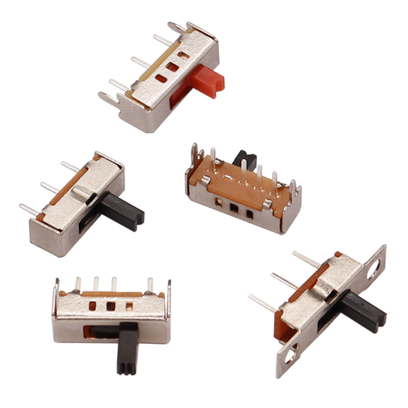 Slide Switch SS13D07 واحد-الصف الرابع-مفتاح تبديل الدبوس الدبني ، مفتاح تبديل عمودي للأجهزة الكهربائية ، 3 ، 4 ، 5 ، و 6 مواضع مفتاح انزلاق