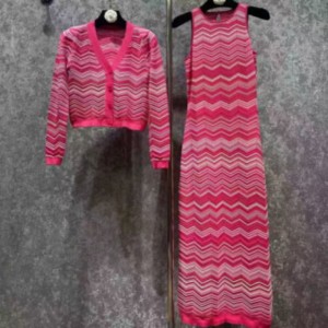 الصيف متماسكة جولة الرقبة طويلة الأكمام الداخلية من كارديجان ، الخامس-مجموعة ملابس مخططة طويلة بلا أكمام