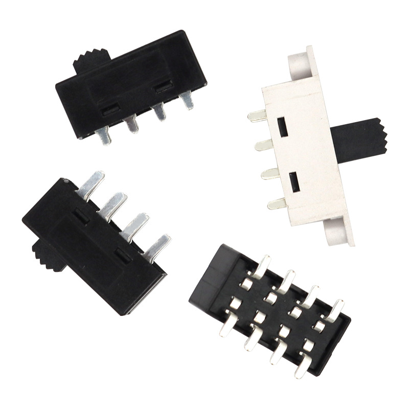 Slide Switch SS23H30 اثنان-موقف للأجهزة المنزلية ، والرعاية الطبية ، ومعدات العناية بالجمال والعناية بالشعر ، عالية-الحالي 3-موضع التبديل انزلاق