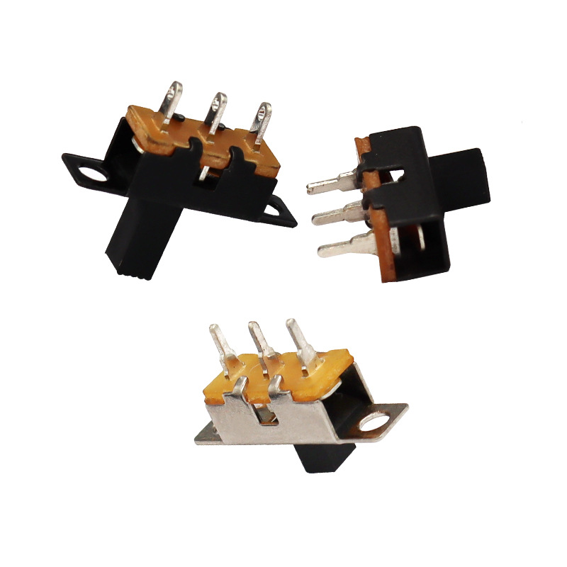 Slide Switch SS12F71 Toy Audio Single-الصف الثالث-دبوس مفتاح انزلاق مصباح LED Switch Micro Vertical Slide