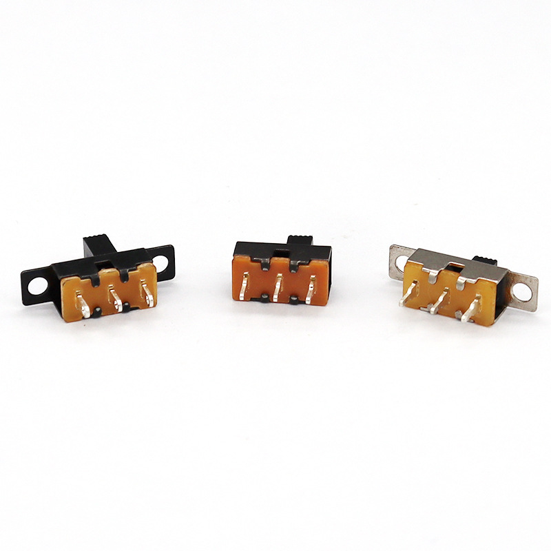Slide Switch SS12F71 Toy Audio Single-الصف الثالث-دبوس مفتاح انزلاق مصباح LED Switch Micro Vertical Slide