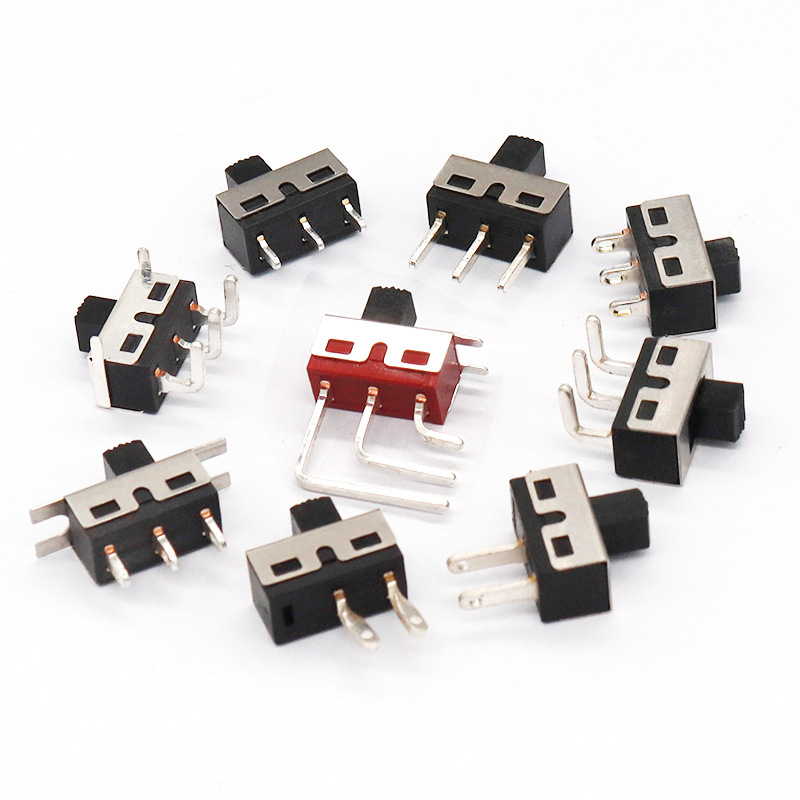 Slide Switch SS12D10 Toy Electronic Sliding Switch 2-الموقف 3-دبوس واحد-مفتاح الفرقة المرحلة