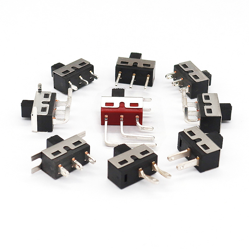 Slide Switch SS12D10 Toy Electronic Sliding Switch 2-الموقف 3-دبوس واحد-مفتاح الفرقة المرحلة