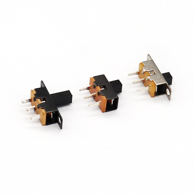 Slide Switch SS12F71 للإضاءة والأجهزة الكهربائية والأجهزة المنزلية الصغيرة ، 1-موقف واحد-الصف الثالث-دبوس مفتاح الشريحة العمودية