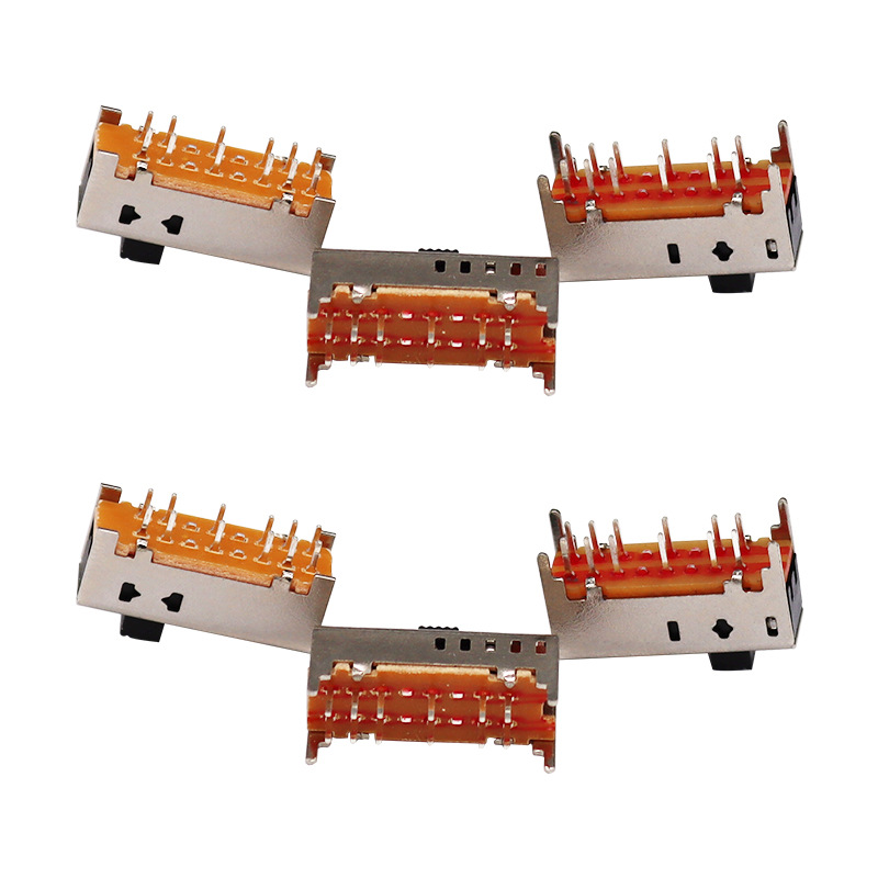Slide Switch SS25D01 Double-الصف 12-دبوس انزلاق مفتاح المنتج الإلكترونية مفتاح الشريحة العمودي