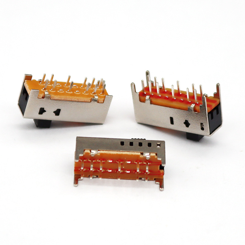 Slide Switch SS25D01 Double-الصف 12-دبوس انزلاق مفتاح المنتج الإلكترونية مفتاح الشريحة العمودي