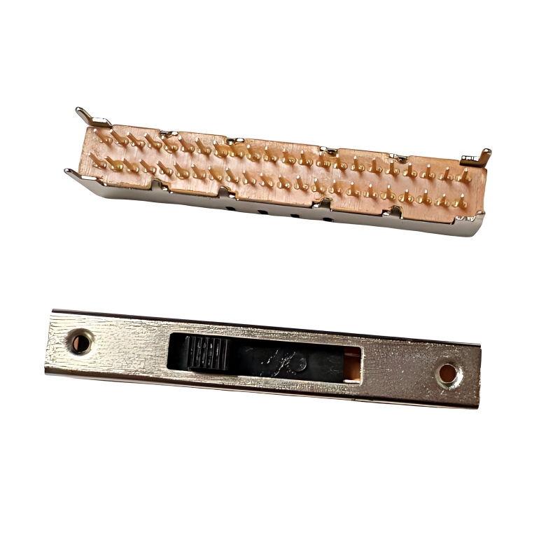 تبديل الشريحة SS-49D01 عمودي-شنت 9-موقف مزدوج-القطب المزدوج-صف مفتاح الطاقة المصغر للألعاب